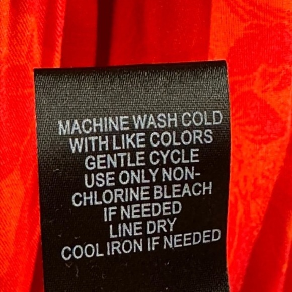 Torrid orange floral challis lace up high low baby doll dress Stretch - Picture 10 of 11